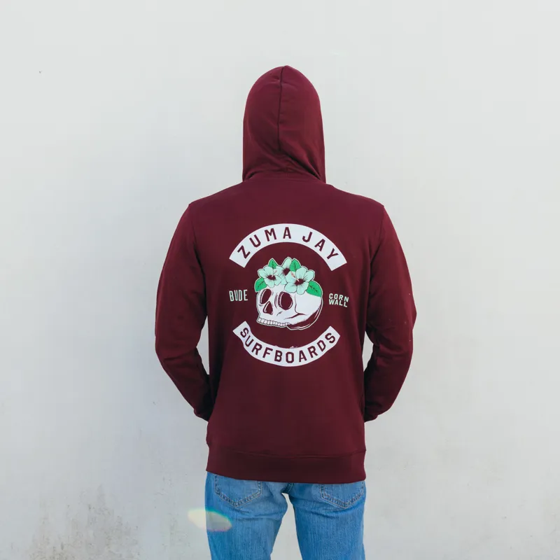 Zuma Jay Harlot Zip Hoody Burgandy-1